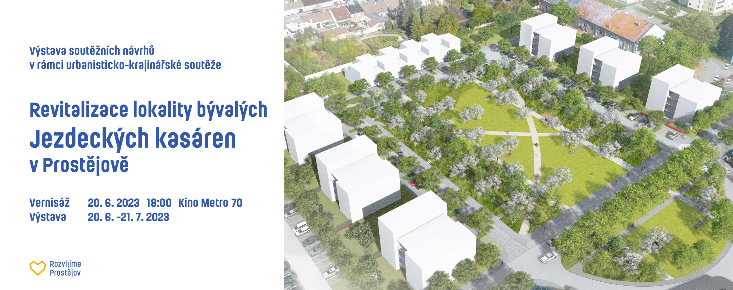 Výstava soutěžních návrhů na revitalizaci parku „Jezdecké kasárny“ v Prostějově